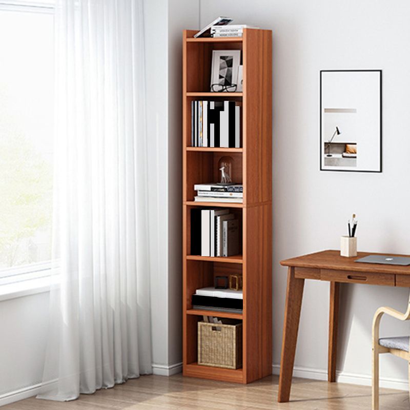 Modern Manufactured Wood Standard Bookshelf Vertical Closed Back Bookcase for Home Clearhalo 'Bookcases' 'furn' 'furn_bookcases' 'Furniture' 'furniture_bookcases' 'Office Furniture' 1200x1200_6c3ed037-9d7f-4029-a631-4d1e5dc0e5d0