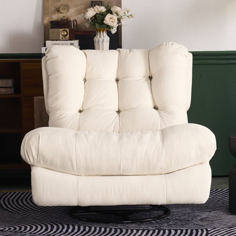 Faux Leder Flügelstuhl Liege Schwenkrocker Liegestuhl Feste Farbe