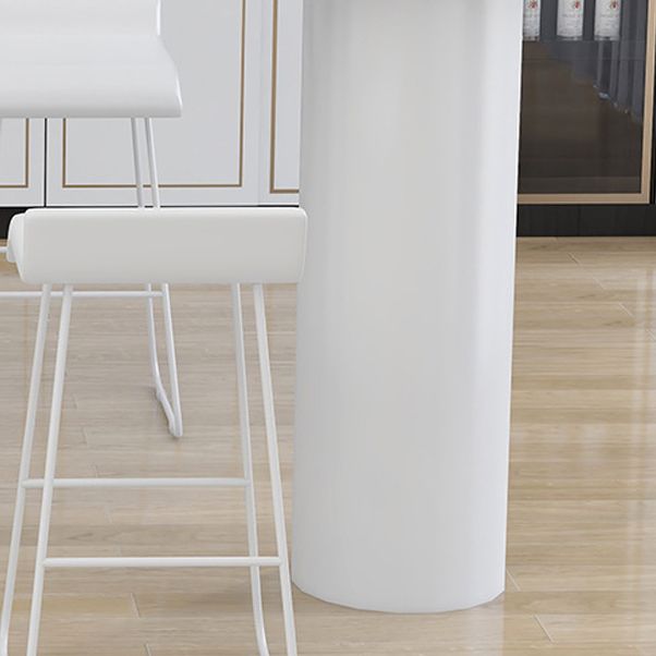 Industrial Style Iron Bar Table Wood Specialty Top 41.3"H Bistro Table for Living Room Clearhalo 'Bar Furniture' 'Bar Tables' 'bar_tables' 'furn' 'furn_bar_tables' 'Furniture' 'furniture_bar_tables' 'Kitchen & Dining Furniture' 1200x1200_6c3f89c5-7c17-4924-85aa-6e5d47c0ca38