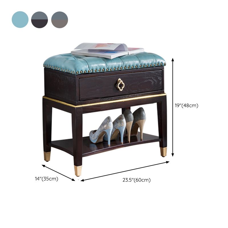 14" W Cushioned Seating Bench Rectangle Shoe Storage Entryway Bench Clearhalo 'Benches' 'Chairs & Seating' 'furn' 'furn_benches' 'Furniture' 'Living Room Furniture' 1200x1200_6c3fd6fb-81d3-46b8-b636-55de5a8119c1