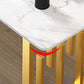 Traditional Luxury Dining Table Metal Double Pedestal Rectangle Counter Dining Table Clearhalo 'Dining Tables & Seating' 'Dining Tables' 'dining_table' 'furn' 'furn_dining_table' 'Furniture' 'furniture_dining_table' 'Kitchen & Dining Furniture' 'kitchen' 'kitchen_dining_table' 1200x1200_6c40cf50-462a-49bb-9ced-82b2962d5e09