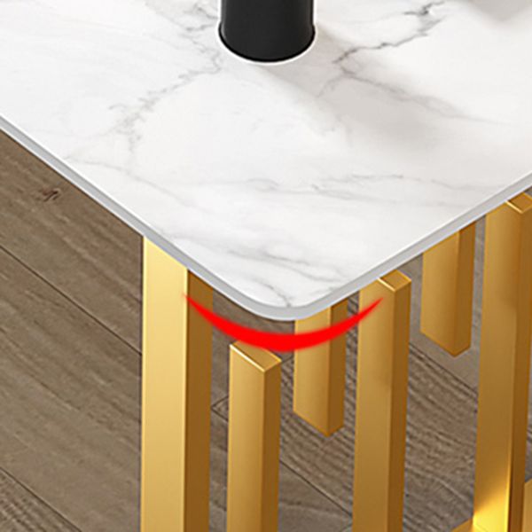 Traditional Luxury Dining Table Metal Double Pedestal Rectangle Counter Dining Table Clearhalo 'Dining Tables & Seating' 'Dining Tables' 'dining_table' 'furn' 'furn_dining_table' 'Furniture' 'furniture_dining_table' 'Kitchen & Dining Furniture' 'kitchen' 'kitchen_dining_table' 1200x1200_6c40cf50-462a-49bb-9ced-82b2962d5e09