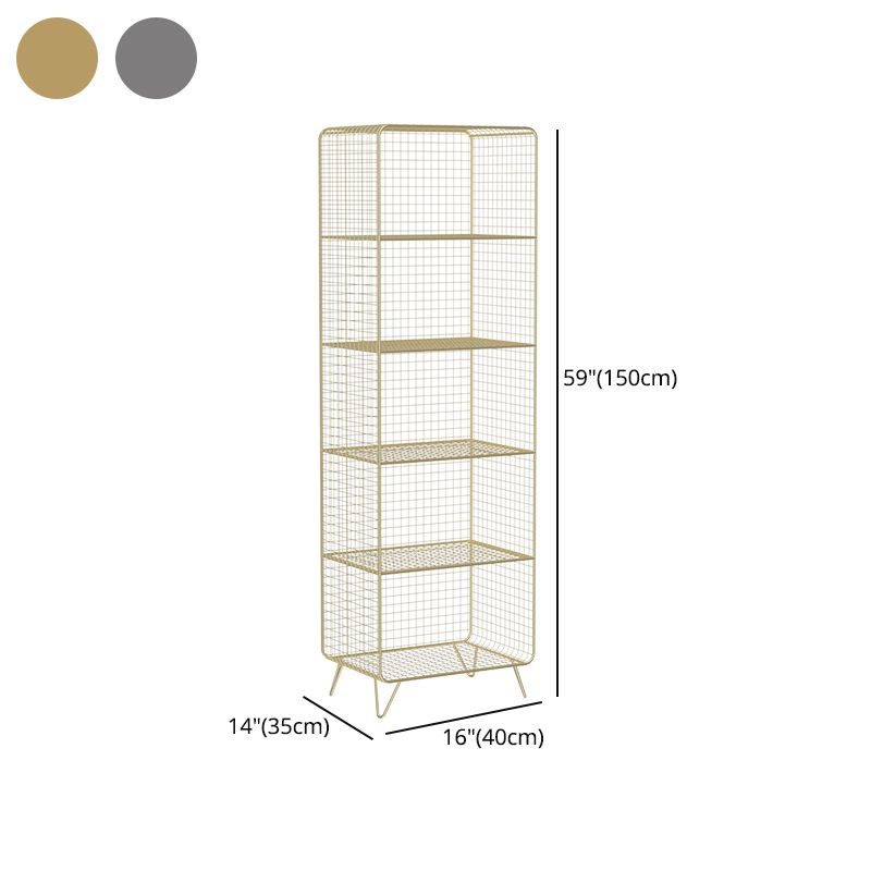 Modern Style Bookcase Vertical Metal Closed Back Bookshelf for Home Clearhalo 'Bookcases' 'furn' 'furn_bookcases' 'Furniture' 'furniture_bookcases' 'Office Furniture' 1200x1200_6c428978-5c5b-44b6-af33-81c1dde8ace5