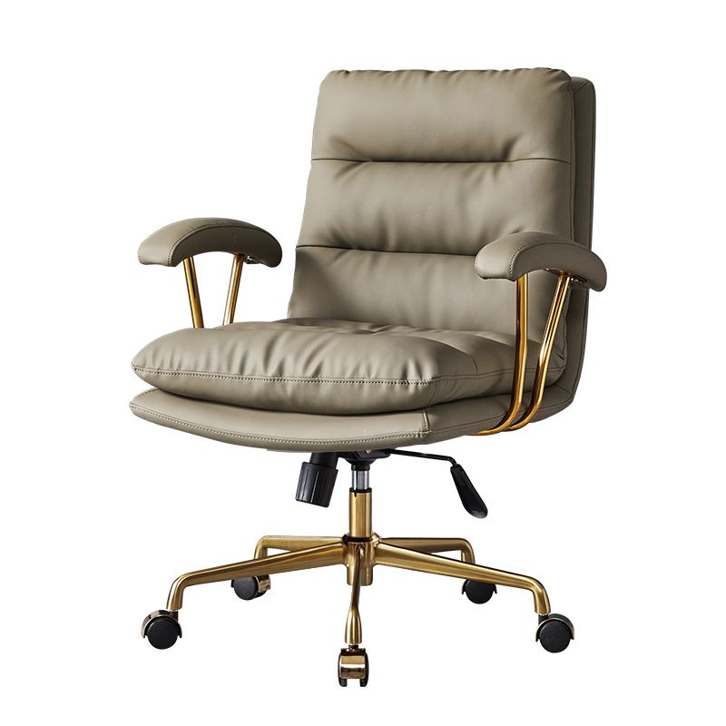 Padded Arms Modern Office Chair Adjustable Seat Height Desk Chair with Wheels Clearhalo 'furn' 'furn_office_chair' 'Furniture' 'Office Chairs' 'Office Furniture' 'office_chair' 1200x1200_6c42f581-a146-4454-9b7d-b6006c51e599