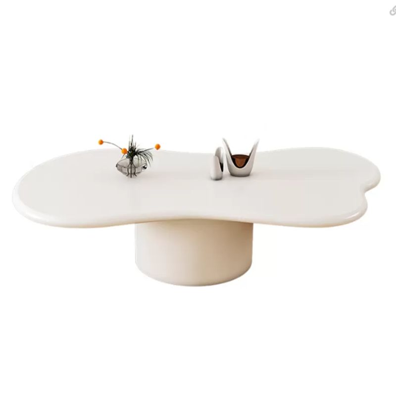 Pedestal 13.8" H Coffee Table Scandinavian Faux Wood Cocktail Table Clearhalo 'Coffee & Accent Tables' 'Coffee Tables' 'coffee_tables' 'furn' 'furn_coffee_tables' 'Furniture' 'Living Room Furniture' 1200x1200_6c442cb8-c8a9-4646-a870-49a5847d087e