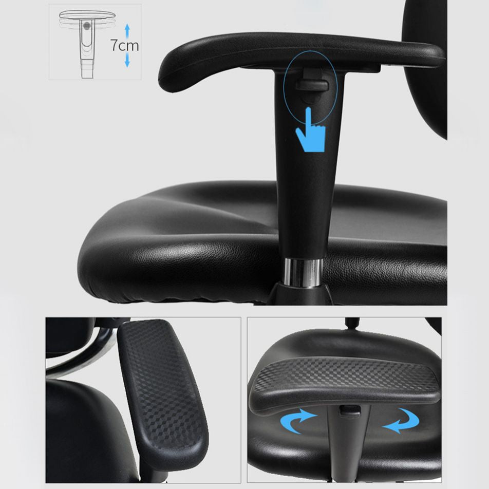 Contemporary Office Chair Leather Computer Chair Ergonomic Task Chair Clearhalo 'furn' 'furn_office_chair' 'Furniture' 'Office Chairs' 'Office Furniture' 'office_chair' 1200x1200_6c44b47b-10ed-4488-ac2d-52bbbbc74757