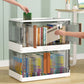 Urban Plastic/Acrylic Shelf Bookcase Folding Bookshelf with Doors