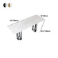 Industrial Marble Bar Table with Rectangle Table Top Double Pedestal Table - 39" H Clearhalo 'Bar Furniture' 'Bar Tables' 'bar_tables' 'furn' 'furn_bar_tables' 'Furniture' 'furniture_bar_tables' 'Kitchen & Dining Furniture' 1200x1200_6c4901fa-2b43-4633-b1b9-79cf90bf78d4