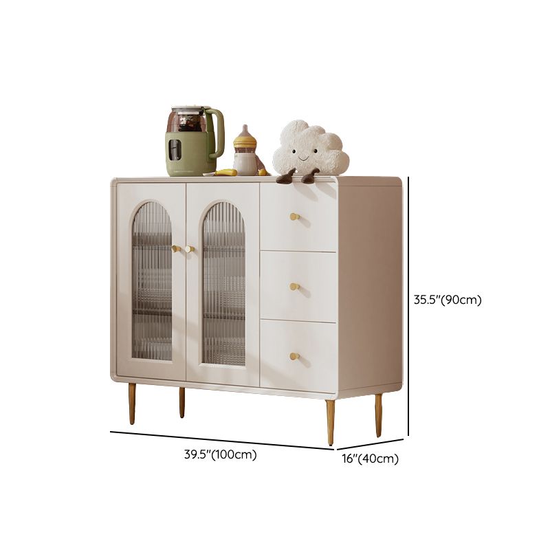 Cabinete de aparador contemporáneo Mesa de madera de faux con piernas para la cocina