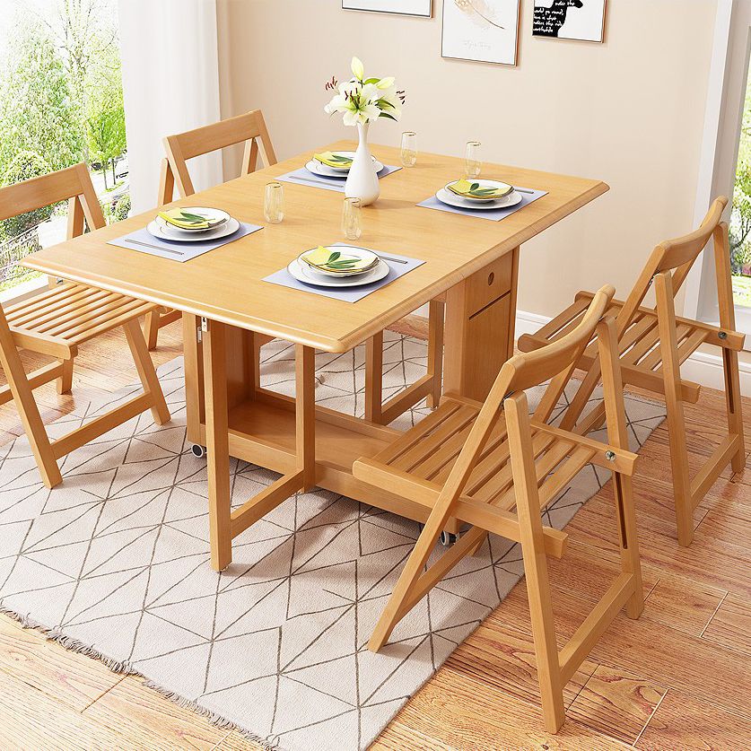 Mid-Century Modern Dining Table Solid Wood 51.2"L x 29.5"H Table (only table) Clearhalo ' dining_table' 'Dining Tables & Seating' 'Dining Tables' 'furn' 'furn_dining_table' 'Furniture' 'furniture_dining_table' 'Kitchen & Dining Furniture' 'kitchen&dining_furn' 'kitchen' 'kitchen_dining_table' 1200x1200_6c4a477d-aa27-4a56-b53c-1256ac404361