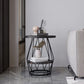 Contemporary Faux Marble Accent Table Nightstand 23.6" Tall Bed Nightstand with 2 Shelves Clearhalo 'Bedroom Furniture' 'furn' 'furn_night_stand' 'Furniture' 'night_stand' 'Nightstands' 1200x1200_6c4c6948-ca0f-4c7d-891d-a78781a582a3