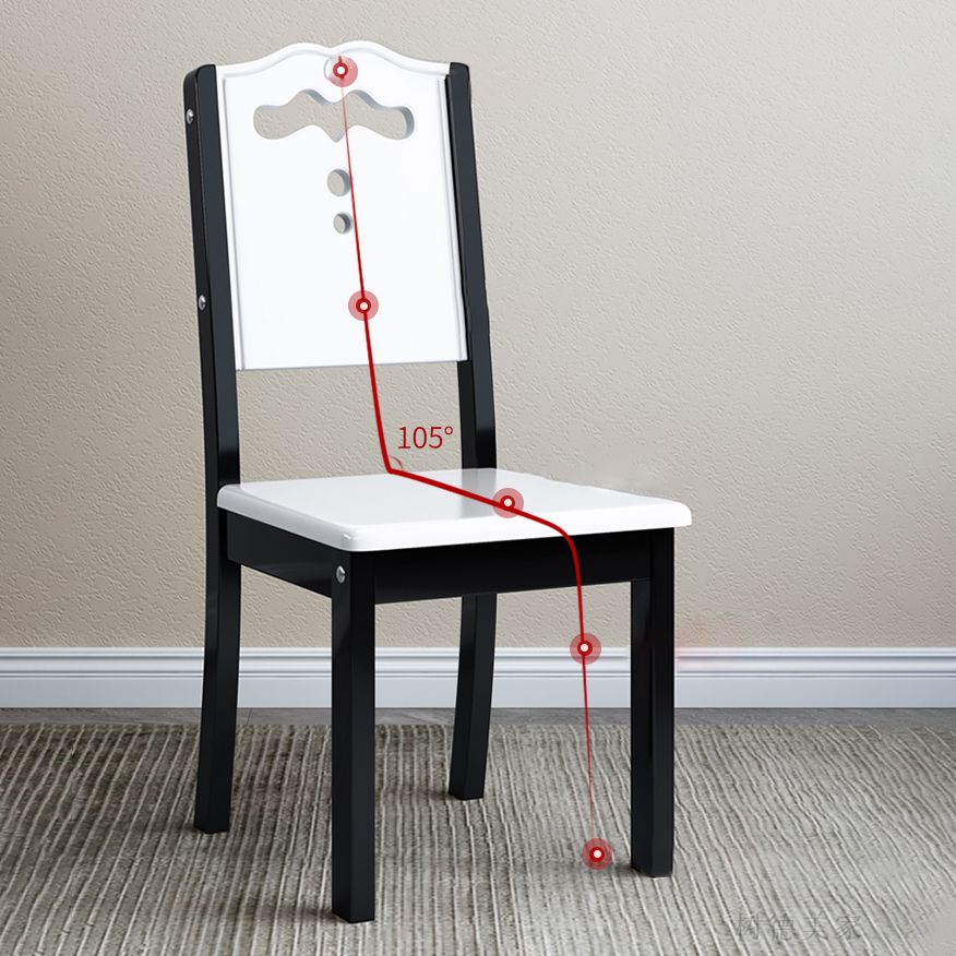 Contemporary Wood Dining Armless Chair Open Back Side Chair for Home Use Clearhalo ' kitchen&dining_furn' 'Dining Chairs' 'Dining Tables & Seating' 'dining_chair' 'Furniture' 'furniture_dining_chair' 'Kitchen & Dining Furniture' 'kitchen' 1200x1200_6c4cd2a6-2dfa-4c3e-a4a1-1ffef6165c3f