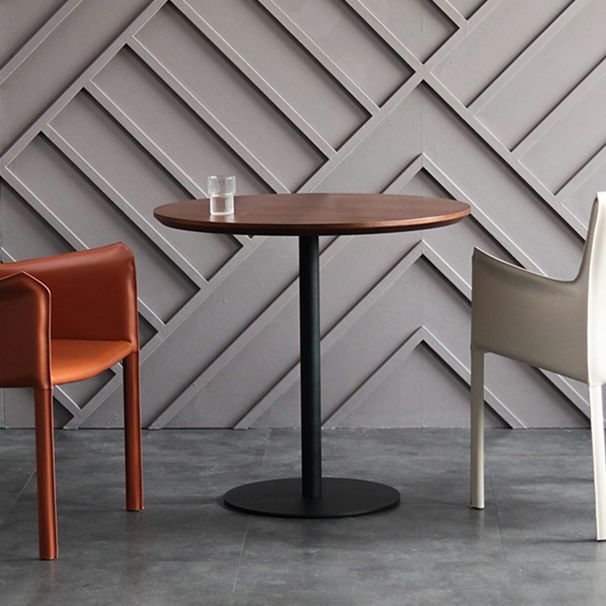 Modern Artificial Wood Table Round Dining Table with Metal Pedestal Base for Restaurant Clearhalo ' dining_table' 'Dining Tables & Seating' 'Dining Tables' 'furn' 'furn_dining_table' 'Furniture' 'furniture_dining_table' 'Kitchen & Dining Furniture' 'kitchen&dining_furn' 'kitchen' 'kitchen_dining_table' 1200x1200_6c4f3cd9-4992-49be-a432-73d89bd4c62e