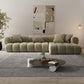 Scandinavian Green Sofa with Tuxedo Arm and Sewn Pillow Back Clearhalo 'furn' 'furn_sectionals' 'Furniture' 'furniture_sectionals' 'kitchen' 'kitchen_sectionals' 'Living Room Furniture' 'Sectionals' 1200x1200_6c4ff05c-49e5-47f6-a622-36503ac20af3