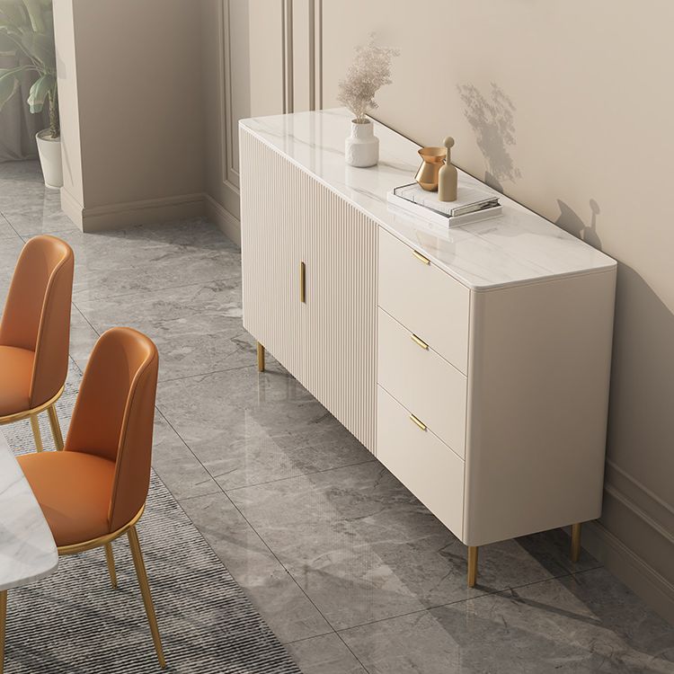 Glam Sideboard Schrankstein Sideboardtisch mit Schubladen für die Küche