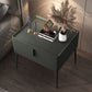 Modern 18 inch H Nightstand Faux Leather 1-ladel nachttafel met benen