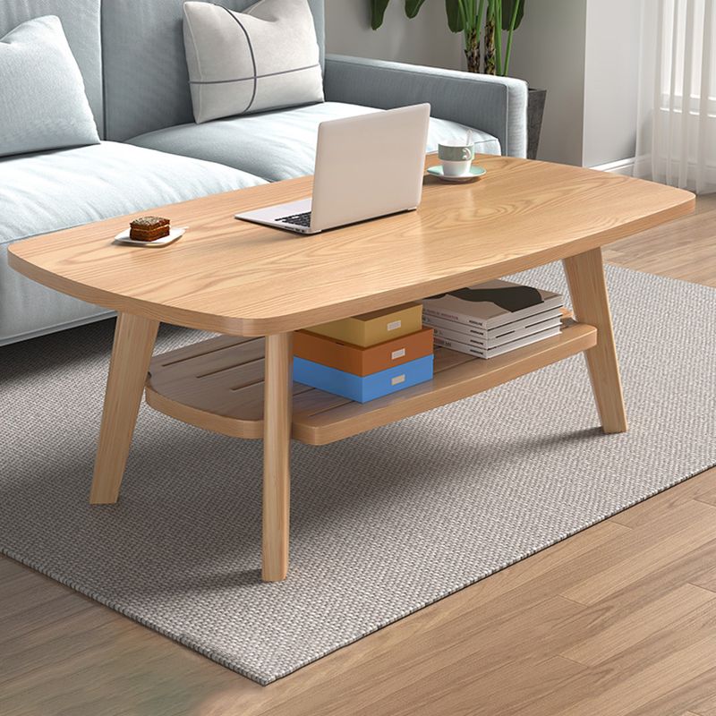 17.72" Tall Scandinavian Style Coffee Cocktail Table Wooden Coffee Table Clearhalo 'Coffee & Accent Tables' 'Coffee Tables' 'coffee_tables' 'furn' 'furn_coffee_tables' 'Furniture' 'Living Room Furniture' 1200x1200_6c53749f-9413-4de0-89cb-63bbe164b3b0