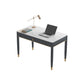 Contemporary Stone Office Desk 2 Drawers Parsons Base Writing Desk Clearhalo 'furn' 'furn_office_desk' 'Furniture' 'Office Desks' 'Office Furniture' 'office_desk' 1200x1200_6c552649-ef66-4106-b530-9587bdddfd60