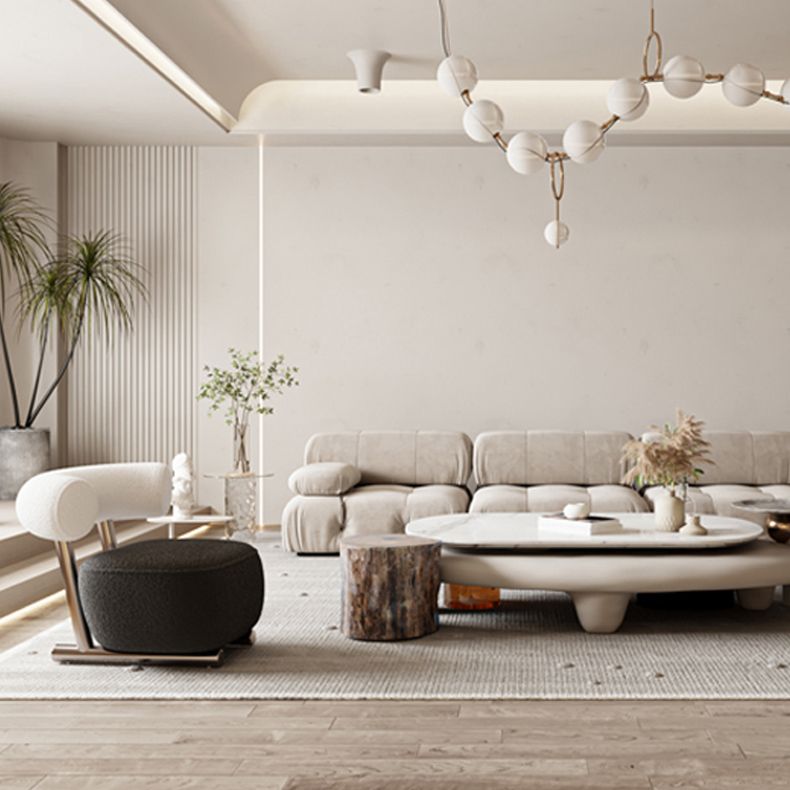 Wool Armless Chair with Tight Back 36.61" Wide Chair for Living Room Clearhalo 'Accent Chairs' 'accent_chairs' 'Chairs & Seating' 'furn' 'furn_accent_chairs' 'Furniture' 'Living Room Furniture' 1200x1200_6c56226b-0a1d-4d9e-bcce-6d6814031f02