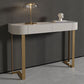 Glam Console Table Stone Console Accent Table for Hall , 16 inch Wide