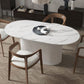 Pedestal Base Furniture Simplicity Style Oval Dining Room Collection for Home Clearhalo ' dining_table' 'Dining Tables & Seating' 'Dining Tables' 'furn' 'furn_dining_table' 'Furniture' 'furniture_dining_table' 'Kitchen & Dining Furniture' 'kitchen&dining_furn' 'kitchen' 'kitchen_dining_table' 1200x1200_6c58d2a1-dd69-43cf-a685-4112992b2890