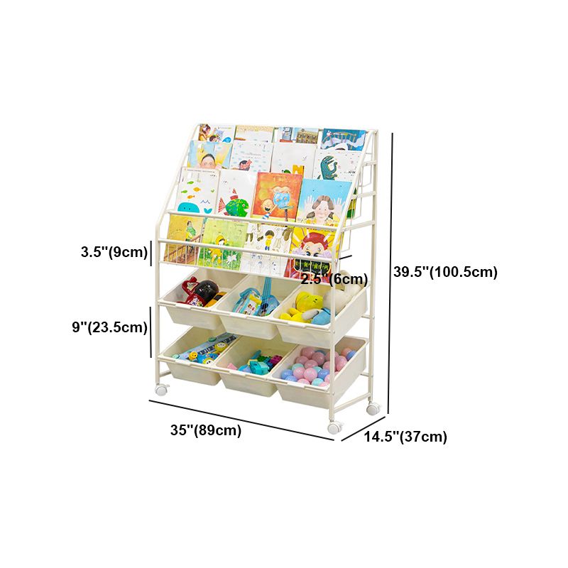Contemporary Style Bookcase Open Back Bookshelf for Office and Home Clearhalo 'Bookcases' 'furn' 'furn_bookcases' 'Furniture' 'furniture_bookcases' 'Office Furniture' 1200x1200_6c5d0f44-3c3b-43fd-9729-28bff51a52ce
