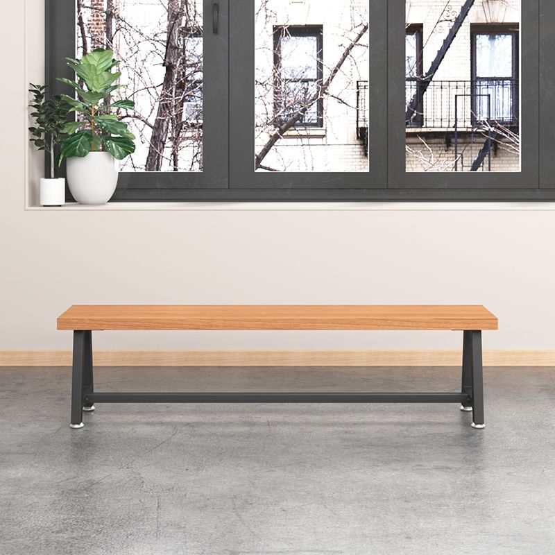 11.7-inch W Modern Entryway Bench Solid Wood Rectangle Seating Bench Clearhalo 'Benches' 'Chairs & Seating' 'furn' 'furn_benches' 'Furniture' 'Living Room Furniture' 1200x1200_6c5f9430-18b6-477e-b6da-fca9b8d02965