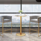 White Stone Bar Table Traditional Luxury Bar Table with Gold Base Clearhalo 'Bar Furniture' 'Bar Tables' 'bar_tables' 'furn' 'furn_bar_tables' 'Furniture' 'furniture_bar_tables' 'Kitchen & Dining Furniture' 1200x1200_6c603982-c883-44cd-99e3-44afe6dc5c6d
