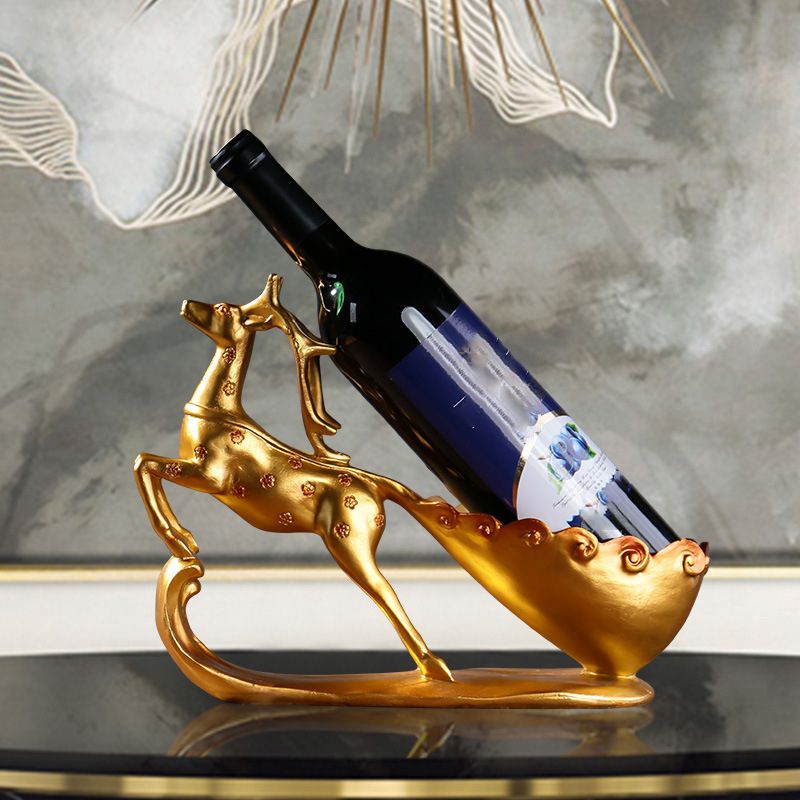 Bouteille à résine de luxe Porte-bouteille de vins à vins pour parlace pour salon