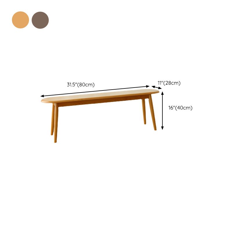 Contemporary Solid Wood Bedroom Bench 15.7" Height Seating Bench with Legs Clearhalo 'Benches' 'Chairs & Seating' 'furn' 'furn_benches' 'Furniture' 'Living Room Furniture' 1200x1200_6c6299f4-6ee4-407f-837a-a5bc66ccf4fa