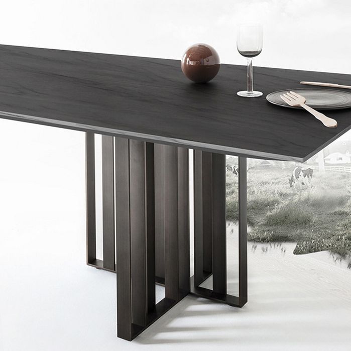 Industrial Style Furniture Double Pedestal Pine Solid Wood Dining Site Table Clearhalo ' dining_table' 'Dining Tables & Seating' 'Dining Tables' 'furn' 'furn_dining_table' 'Furniture' 'furniture_dining_table' 'Kitchen & Dining Furniture' 'kitchen&dining_furn' 'kitchen' 'kitchen_dining_table' 1200x1200_6c62b39f-f23d-45eb-af9c-71af513a5df7