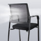 Contemporary No Wheels Chair Microfiber Conference Mid-Back Desk Chair