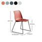Industrial Style Plastic Dining Armless Chairs Solid Back Armless Dining Chair Clearhalo ' kitchen&dining_furn' 'Dining Chairs' 'Dining Tables & Seating' 'dining_chair' 'Furniture' 'furniture_dining_chair' 'Kitchen & Dining Furniture' 'kitchen' 1200x1200_6c63422d-8a4d-443b-9c46-d2b579055526