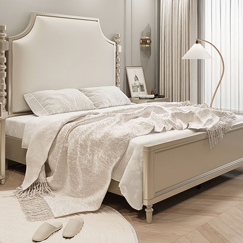 Frans land vast hout standaard bed hoofdeinde bedframe met benen