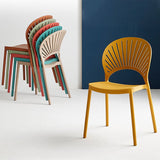 Contemporary Style Plastic Open Side Chair Colorful Stacking Dining Chairr for Home Clearhalo ' kitchen&dining_furn' 'Dining Chairs' 'Dining Tables & Seating' 'dining_chair' 'furn' 'furn_dining_chair' 'Furniture' 'furniture_dining_chair' 'Kitchen & Dining Furniture' 'kitchen' 1200x1200_6c660163-3228-43c0-bb68-ec2f2384b467