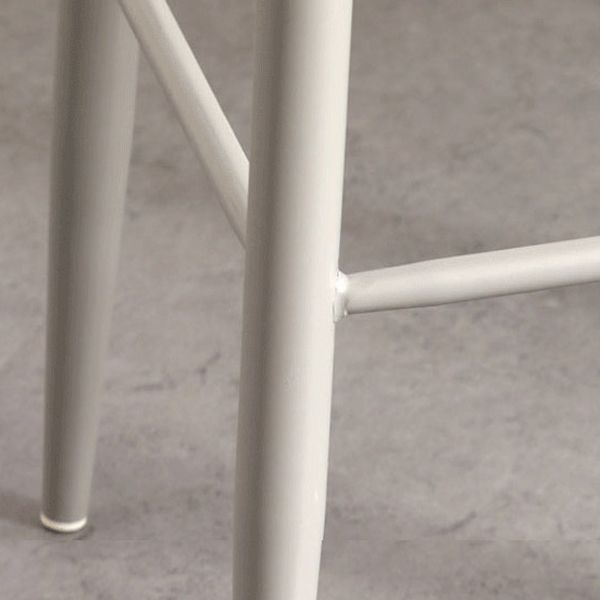Modern Armless Backrest Counter Stool Iron Kitchen Bar Stool with Acrylic Seat and Pedal Clearhalo 'Bar Furniture' 'Bar Stools' 'bar_stools' 'furn' 'furn_bar_stools' 'Furniture' 'furniture_bar_stools' 'Kitchen & Dining Furniture' 1200x1200_6c68e279-2f34-49e5-9681-1411c7380687