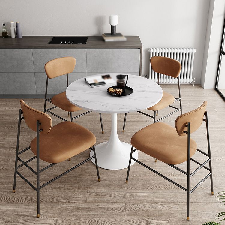 Modern 1/2/3/5 Pieces Dining Set Round Wood Dining Table for Dining Room Clearhalo 'Dining Room Sets' 'Dining Tables & Seating' 'dining_room_set' 'furn' 'furn_dining_room_set' 'Furniture' 'furniture_dining_room_set' 'Kitchen & Dining Furniture' 1200x1200_6c6b2a54-08f6-4f9d-9868-6c5a3815b4be