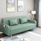 Square Arm Split Back Nordic Fabric 3-seat Sofa Spleeper Sofa 28.74" D x 35.43" H Clearhalo 'furn' 'furn_sofas' 'Furniture' 'furniture_sofas' 'kitchen' 'kitchen_sofas' 'Living Room Furniture' 'Sofa' 'sofas' 1200x1200_6c6d484b-e08b-4c4b-ac59-b4f407beddcf