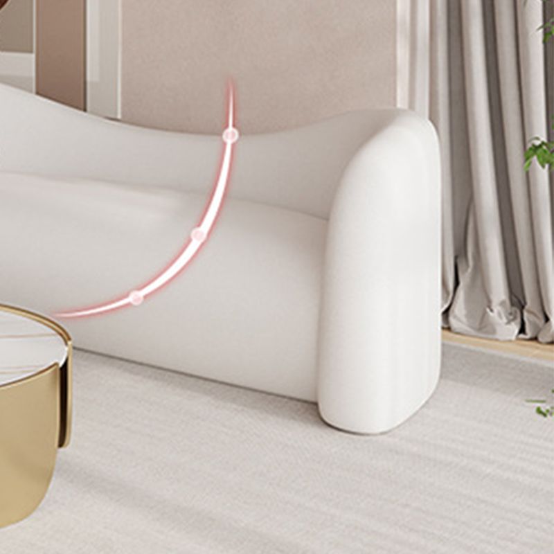 Canapé de dos étanché contemporain canapé de bras en pente pour le salon