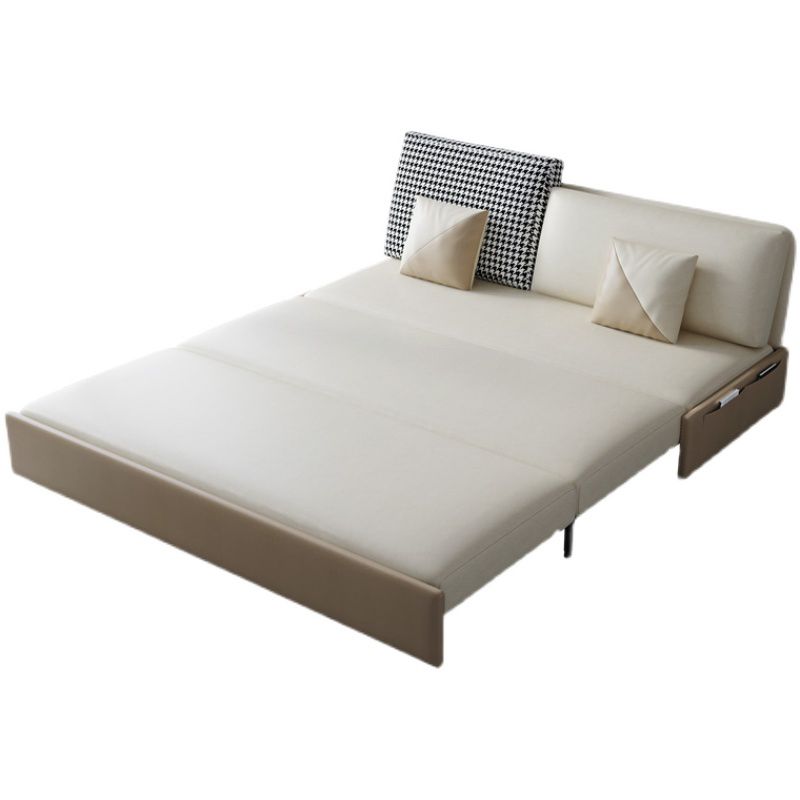 Stain Resistant Faux Leather Contemporary Convertible Bed Settee