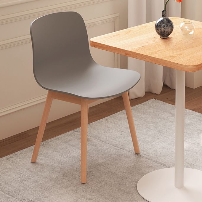 Wood Scandinavian Coffee Shop Chair Parsons Matte Finish Dining Chair (Set of 4) Clearhalo ' kitchen&dining_furn' 'Dining Chairs' 'Dining Tables & Seating' 'dining_chair' 'furn' 'furn_dining_chair' 'Furniture' 'furniture_dining_chair' 'Kitchen & Dining Furniture' 'kitchen' 1200x1200_6c6fb4f8-3467-433b-95b4-640df5f5f111