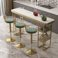 White Stone Bar Table Traditional Luxury Rectangle Bar Dining Table with Sled Base Clearhalo 'Bar Furniture' 'Bar Tables' 'bar_tables' 'furn' 'furn_bar_tables' 'Furniture' 'furniture_bar_tables' 'Kitchen & Dining Furniture' 1200x1200_6c70953b-da0a-4efa-9ea3-16e1f296c06f