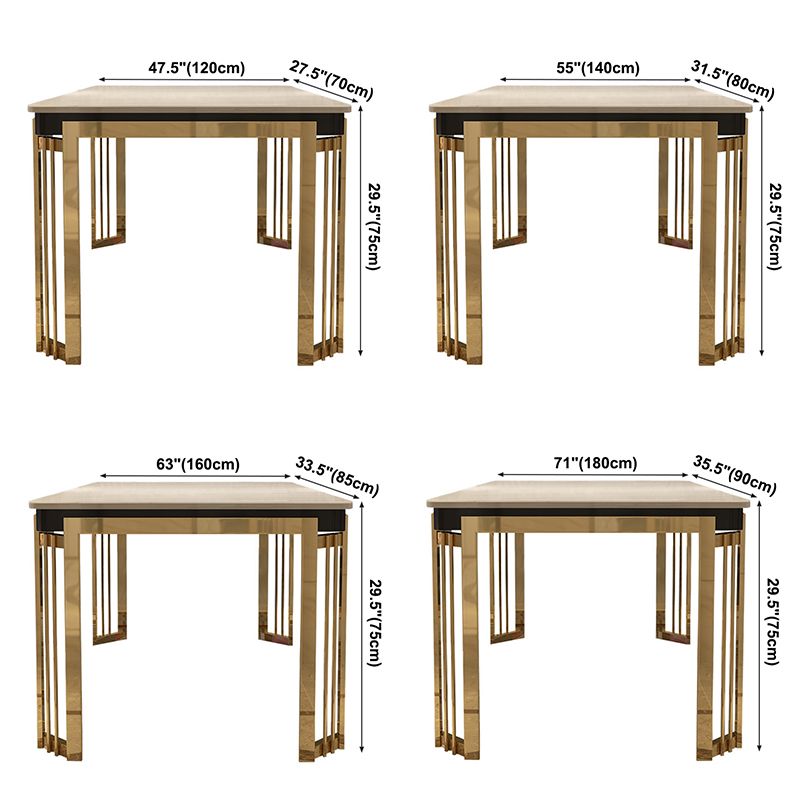 Metal Traditional Luxury Rectangular Dining Table Sintered Stone Table with Legs Clearhalo ' dining_table' 'Dining Tables & Seating' 'Dining Tables' 'furn' 'furn_dining_table' 'Furniture' 'furniture_dining_table' 'Kitchen & Dining Furniture' 'kitchen&dining_furn' 'kitchen' 'kitchen_dining_table' 1200x1200_6c73ae12-2484-44e0-95dc-67616872b068