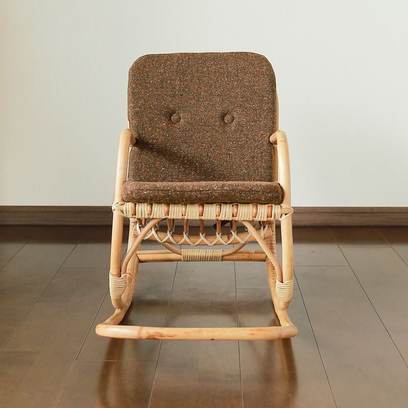 Modern Rocking Chair Wicker Removable Cushions Button-Tufted Rocker Clearhalo 'Chairs & Seating' 'furn' 'furn_rocking_chairs' 'Furniture' 'Living Room Furniture' 'Rocking Chairs' 'rocking_chairs' 1200x1200_6c7423ac-02cd-4d2c-8520-45446742b858