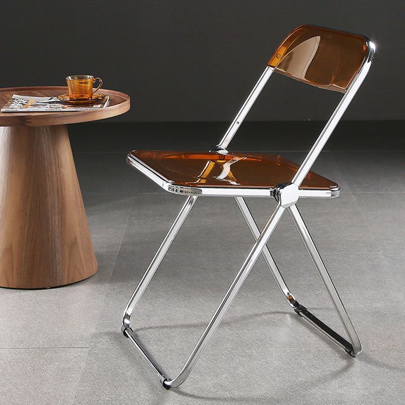 Industrial Style Open Back Dining Side Chair Plastic Dining Armless Chair Clearhalo ' kitchen&dining_furn' 'Dining Chairs' 'Dining Tables & Seating' 'dining_chair' 'furn' 'furn_dining_chair' 'Furniture' 'furniture_dining_chair' 'Kitchen & Dining Furniture' 'kitchen' 1200x1200_6c74a050-4551-4160-b6b6-81deefec6f5e