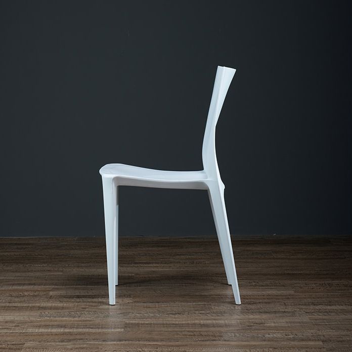 Plastic Scandinavian Kitchen Dining Room Chair Open Back Side Chair Clearhalo ' kitchen&dining_furn' 'Dining Chairs' 'Dining Tables & Seating' 'dining_chair' 'Furniture' 'furniture_dining_chair' 'Kitchen & Dining Furniture' 'kitchen' 1200x1200_6c75ec83-e26a-4831-912c-d0d3748f0725