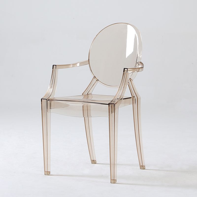 Chaise de salle à manger ouverte moderne en acrylique pour salle à manger pour salle à manger