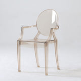 Chaise de salle à manger ouverte moderne en acrylique pour salle à manger pour salle à manger