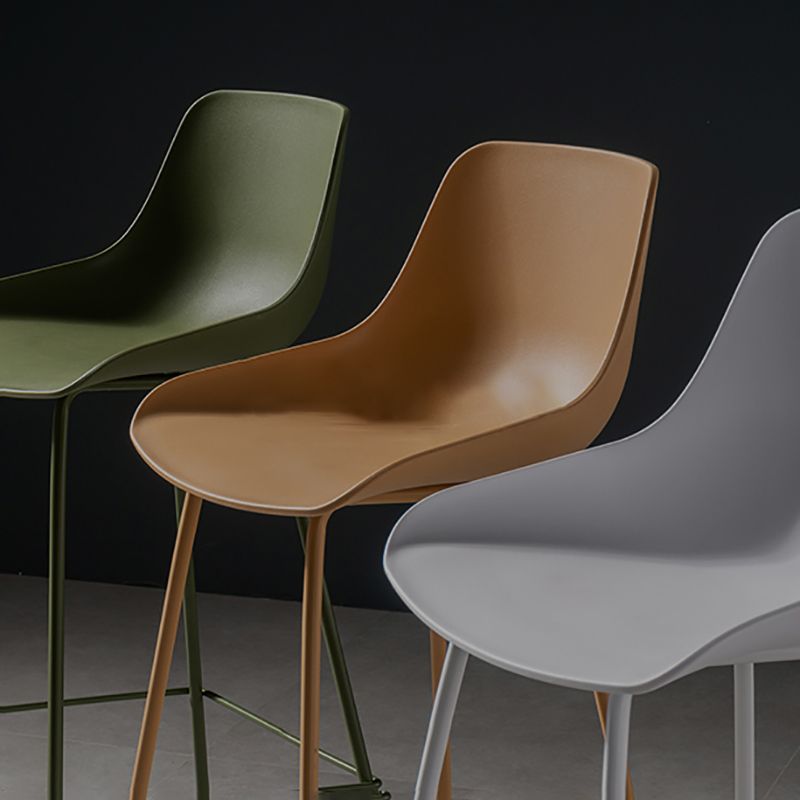 Modern Style Plastic Bar Stool Low Back and Footrest Milk Tea Shop Bar Stool 28 Inches Clearhalo 'Bar Furniture' 'Bar Stools' 'bar_stools' 'furn' 'furn_bar_stools' 'furniture_bar_stools' 'Kitchen & Dining Furniture' 'kitchen&dining_furn' 'kitchen' 'kitchen_furn' Furniture' 1200x1200_6c78b269-3d4b-486b-a916-aaf482347004