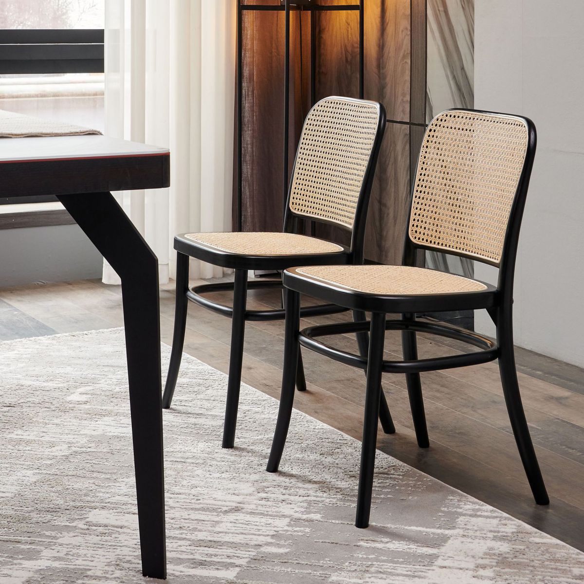 Modern Style Solid Wood Dining Room Kitchen Chair Open Back Side Chairs Clearhalo ' kitchen&dining_furn' 'Dining Chairs' 'Dining Tables & Seating' 'dining_chair' 'furn' 'furn_dining_chair' 'Furniture' 'furniture_dining_chair' 'Kitchen & Dining Furniture' 'kitchen' 1200x1200_6c78b402-60ad-4c2c-b69c-4a09a2e391ba